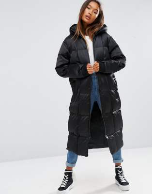 womens midi puffer coat