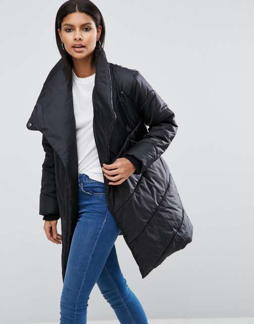 ASOS | ASOS Puffer Jacket with Waterfall Front