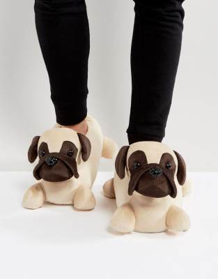 mens pug slippers