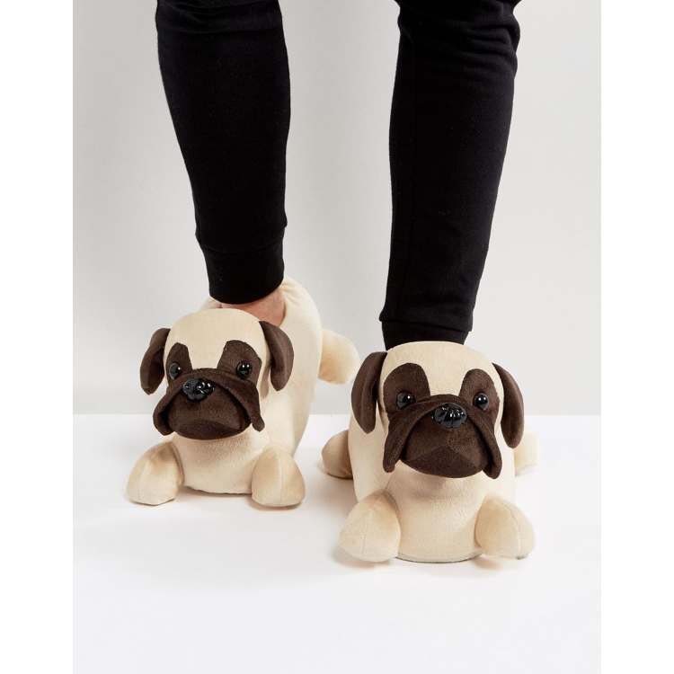 Mens pug outlet slippers