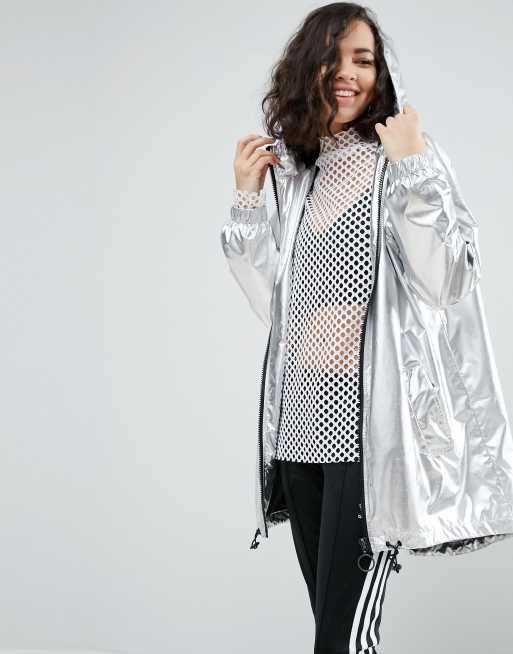 ASOS Rainmac in Metallic