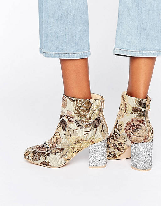 ASOS RAMMA Chain Ankle Boots