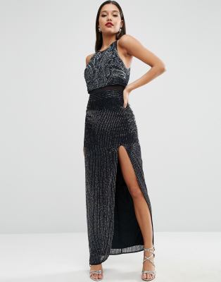 asos red carpet embellished dress