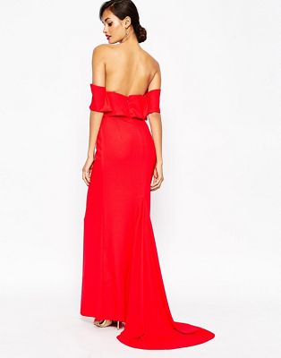 asos red gown