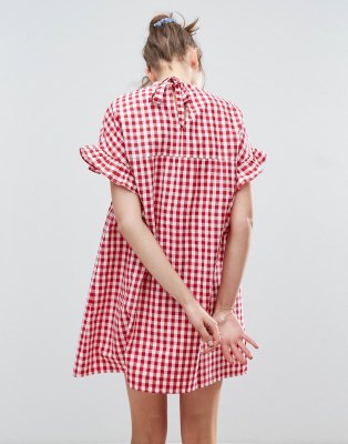 checkered dress asos