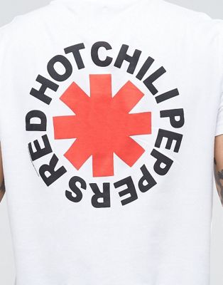 t shirt red hot chili peppers bershka