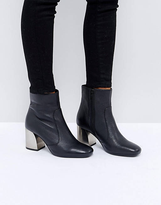 ASOS REGRET Leather Ankle Boot