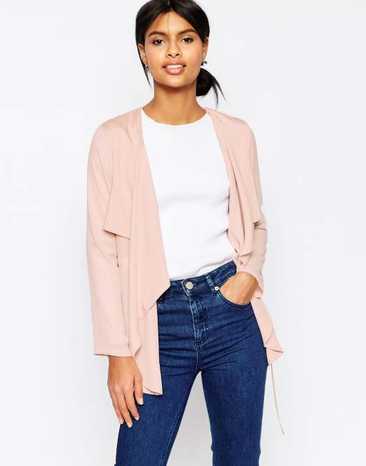 Blush pink hotsell waterfall jacket