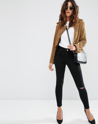 asos high waisted skinny jeans