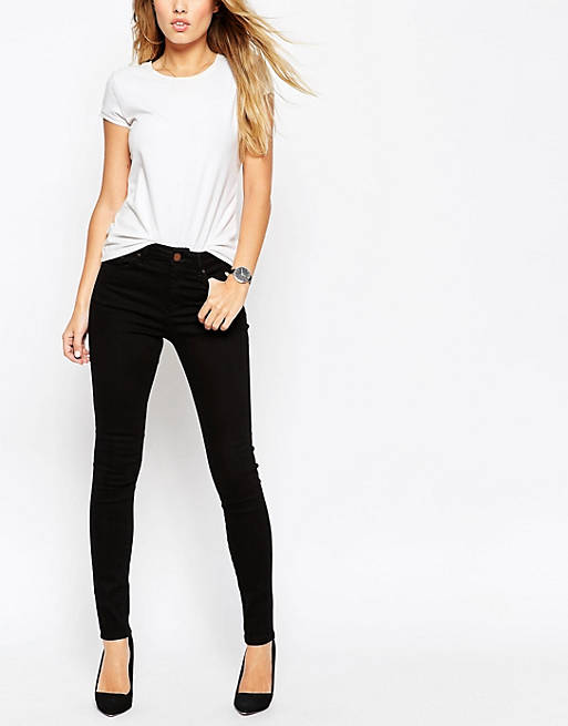 ASOS Ridley Skinny Jeans in Clean Black