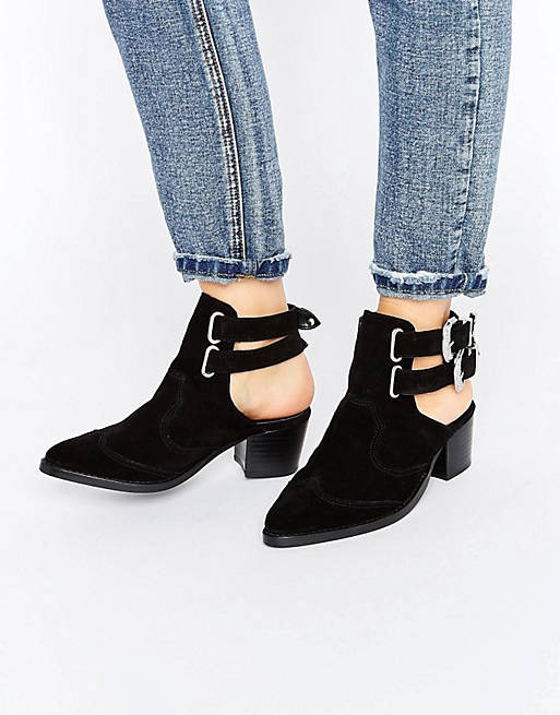 ASOS RIVA Leather Western Boots