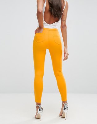 yellow jeggings