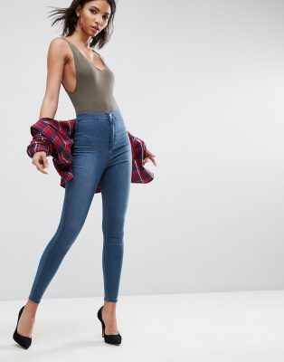 high waisted jeans asos