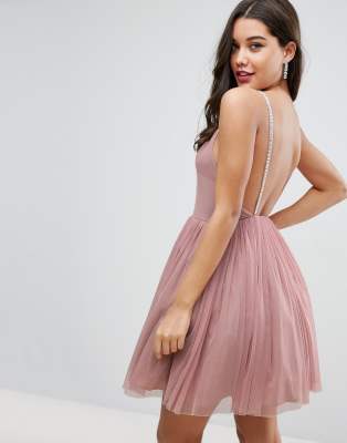 robe courte en tulle