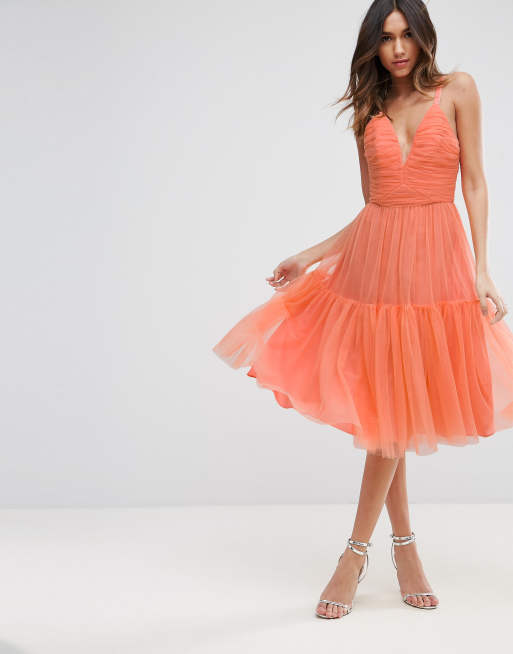 ASOS Robe de bal de promo mi longue en tulle