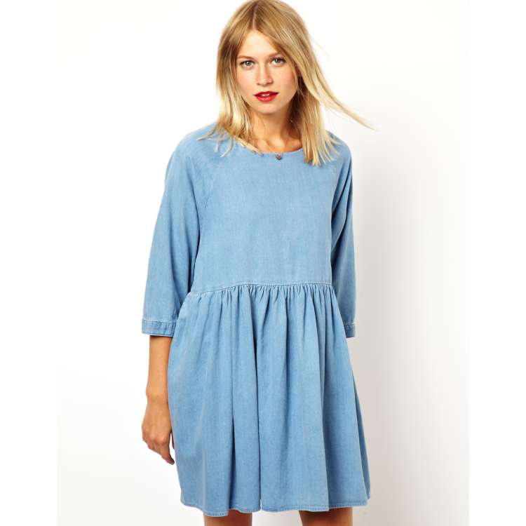 ASOS Robe tunique en jean ASOS