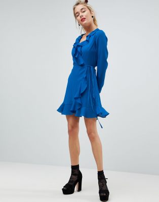asos wrap mini dress
