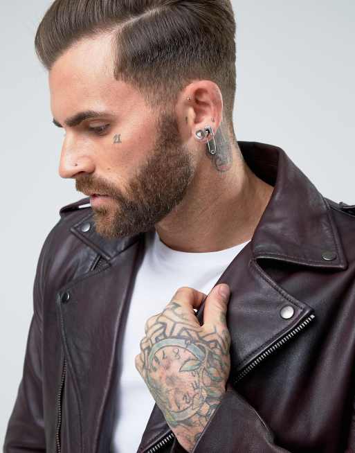 Mens safety pin earring sale