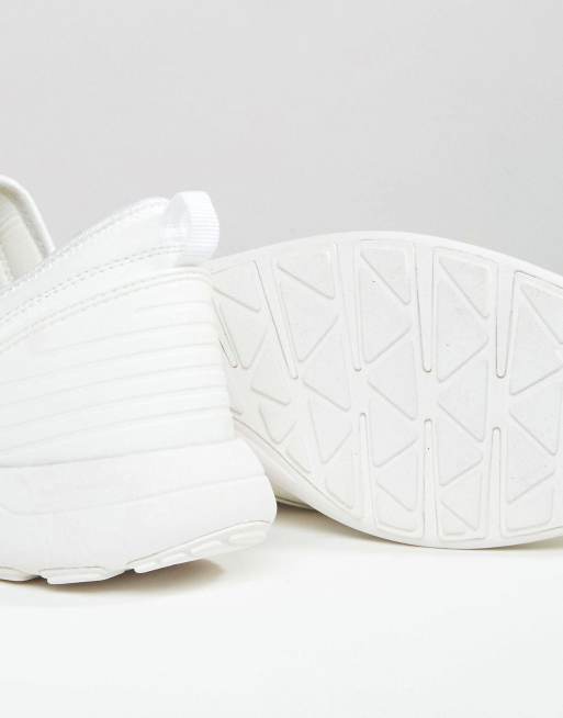 ASOS Scarpe da ginnastica bianche con elastici e dettagli in gomma ASOS