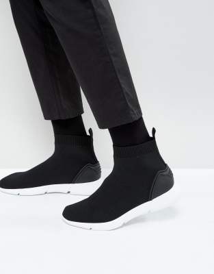 ASOS - Scarpe da ginnastica nere alte a calza | ASOS