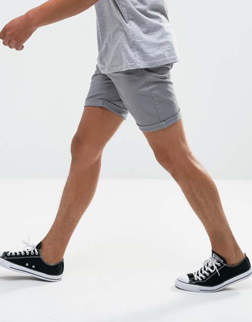 vindiog Grau Blau in im und ASOS Set warmesgrau Schmale Chinoshorts 2er Rabatt nqStXwpZPw