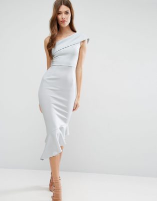 asos one shoulder midi dress