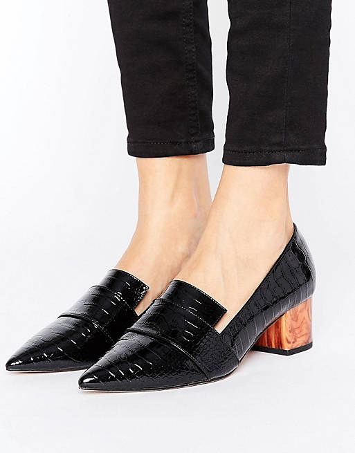 ASOS SILENCE Heeled Loafers