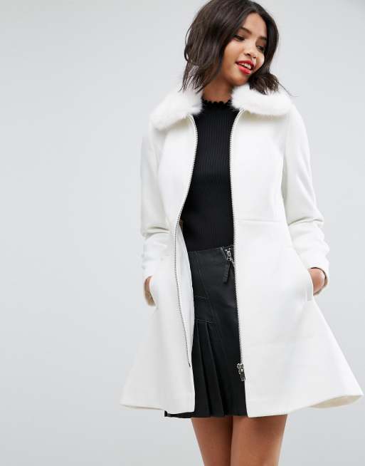 Skater on sale coat asos