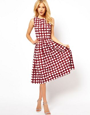asos checkered dress