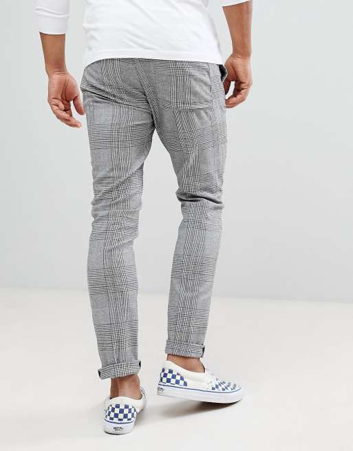 ASOS - Skinny-bukser med monokrome tern, 2 af 4