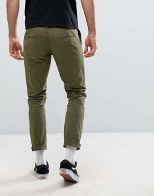 cropped skinny khaki pants