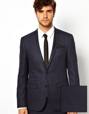 ASOS | ASOS Skinny Fit Suit Jacket in Prince Of Wales Check