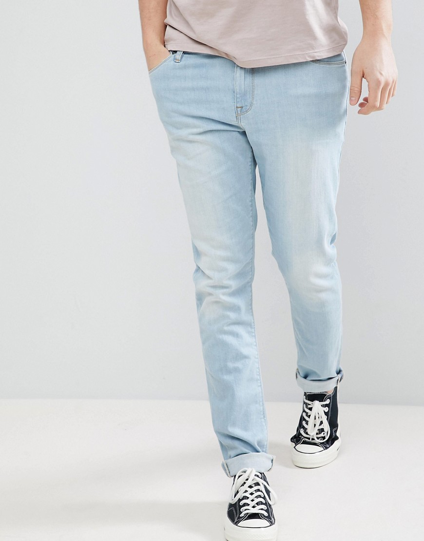 Asos Design - Asos – skinny jeans i ljus tvätt-blå
