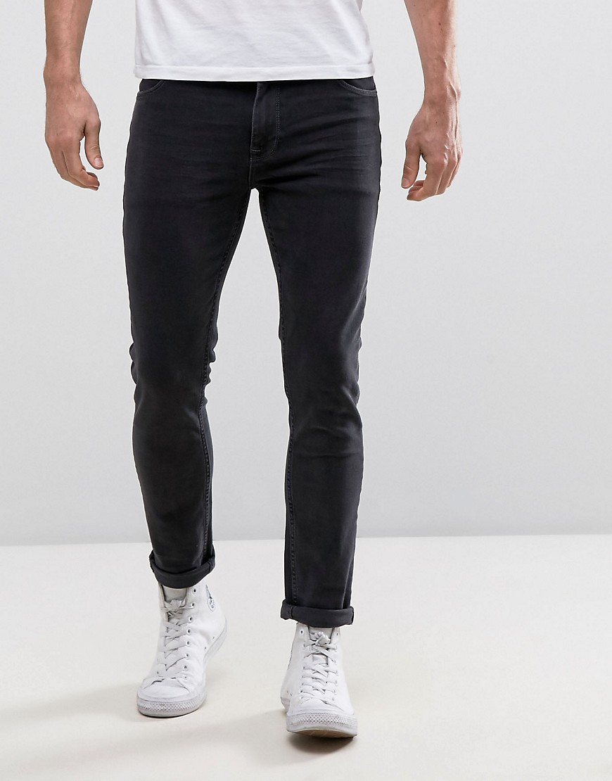 ASOS – Skinny jeans i tvättad svart