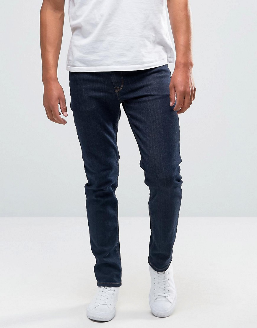 ASOS - Skinny jeans in ruw blauw