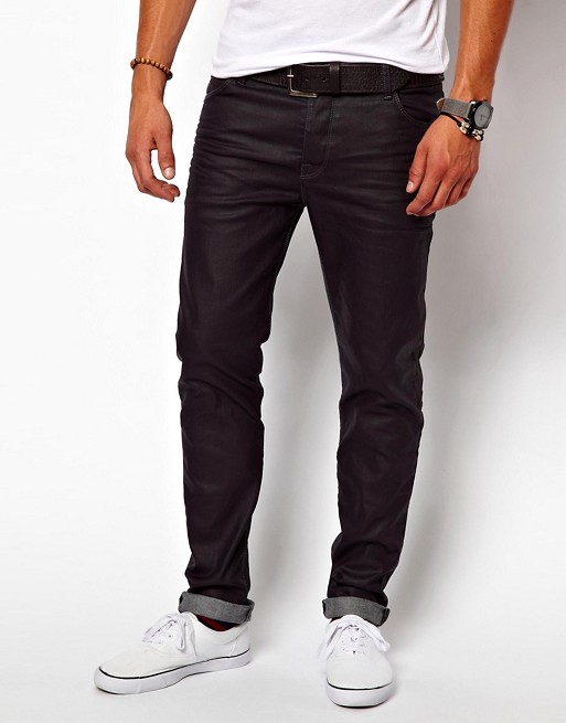 ASOS | ASOS Skinny Jeans With Black Coating