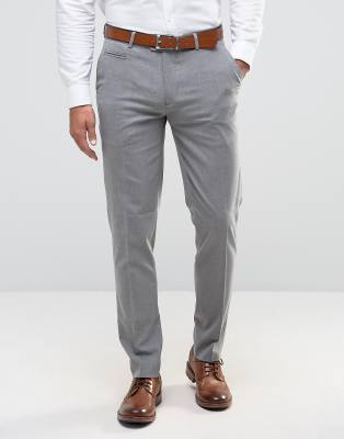 ASOS - Skinny nette broek in lichtgrijs | ASOS