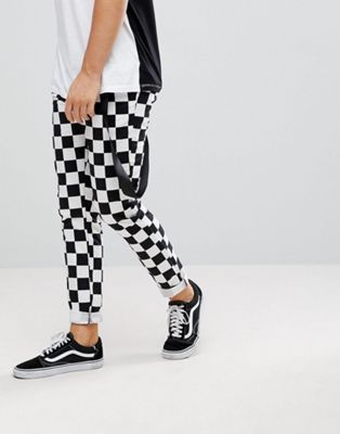 asos checkerboard pants