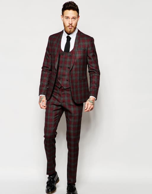 Asos tartan suit clearance