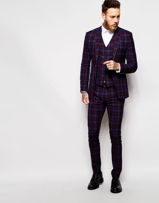 Asos tartan outlet trousers