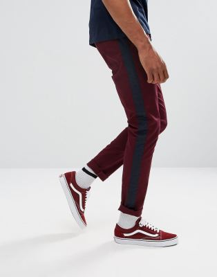 asos side stripe trousers