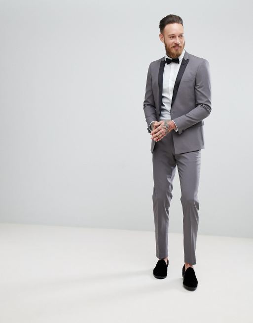 Gray tuxedo clearance jacket