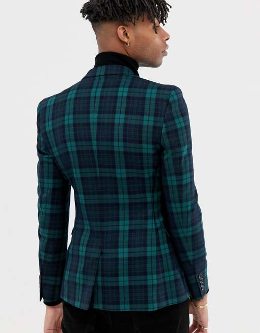 ASOS – Skotskrutig kostymjacka med extra smal passform, 2 av 4