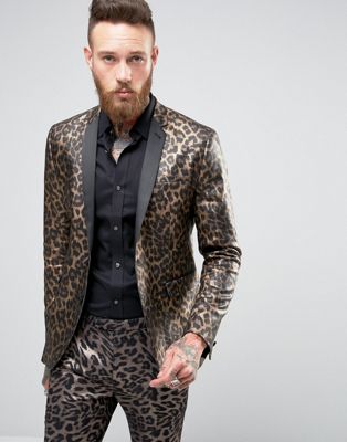 leopard print suit mens