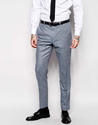 skinny fit formal trousers