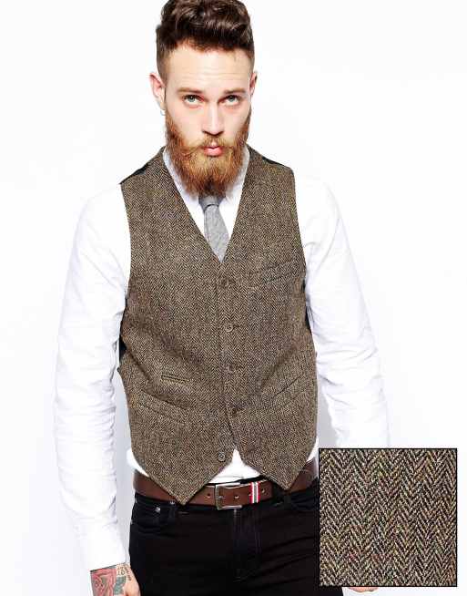 Asos 2025 tweed waistcoat