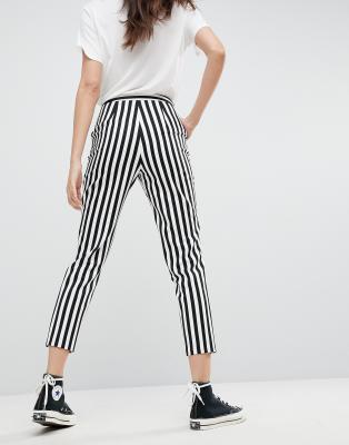 slim striped pants