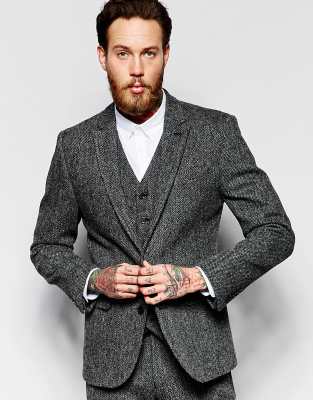 asos mens tweed jacket