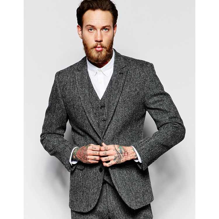 Asos hot sale tweed blazer