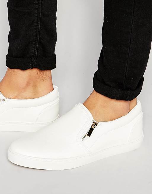 Asos white plimsolls sale